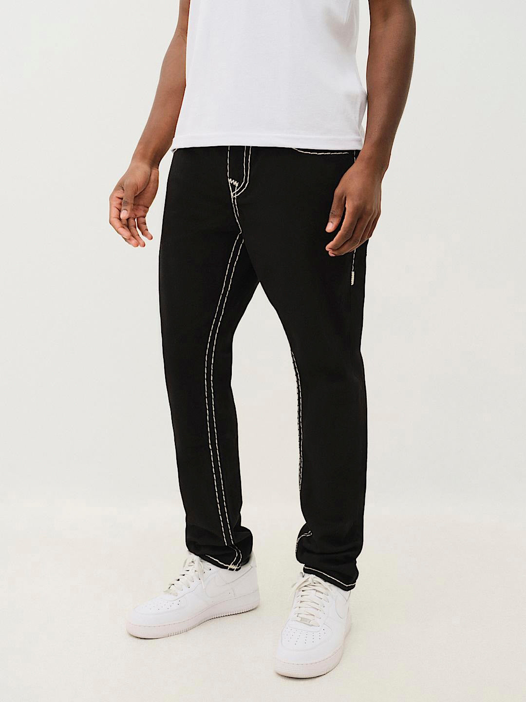 True Religion Men Super T Rocco Slim Fit Mid Rise Jeans