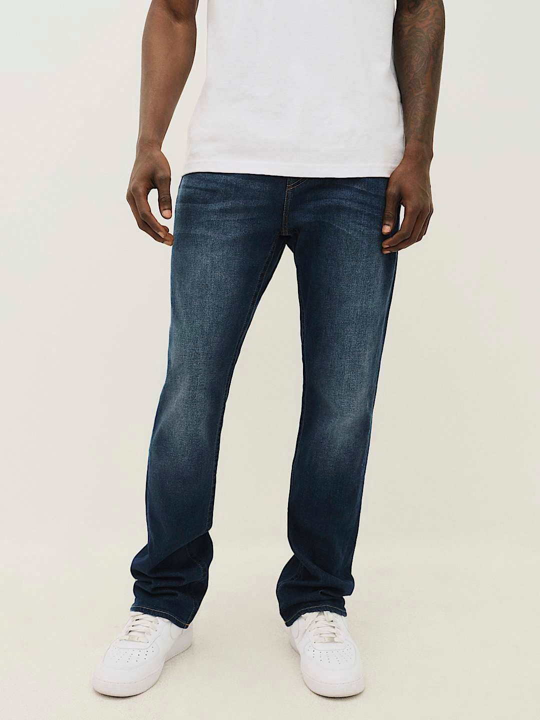 True Religion Men SN Ricky Straight Fit Dark Wash Jeans