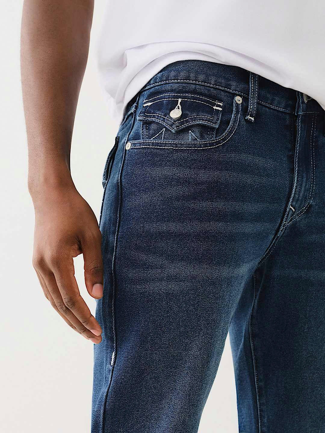 True Religion Men SN Geno Skinny Fit Dark Wash Jeans