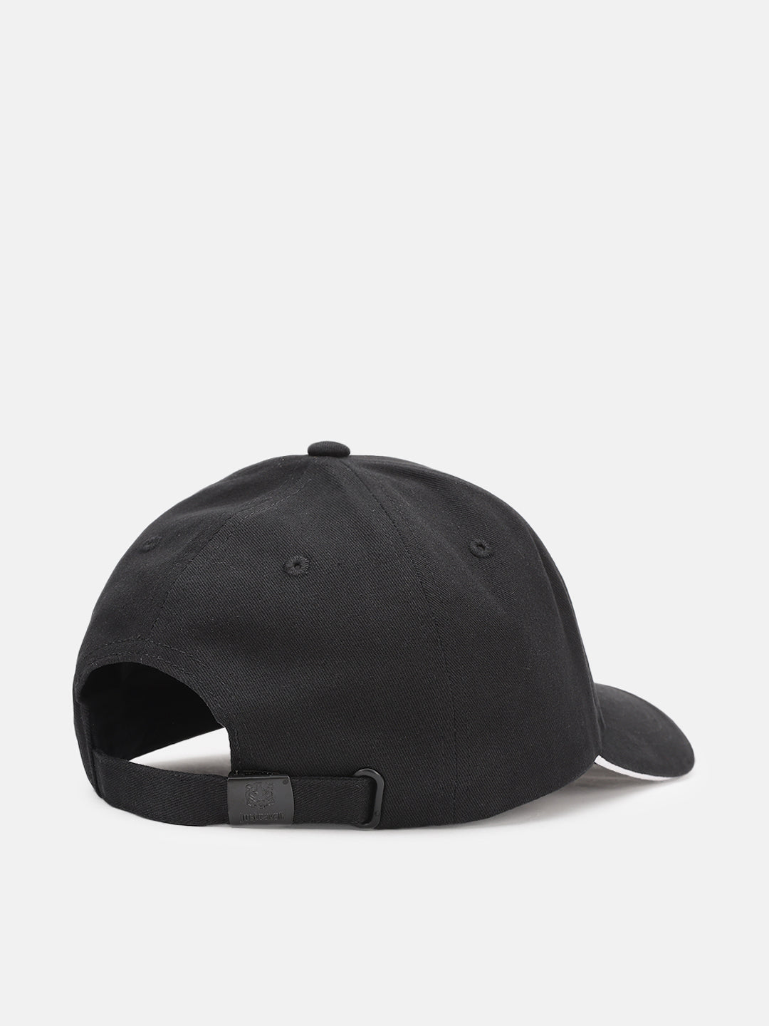 Just Cavalli Men Black Embroidered Baseball Caps
