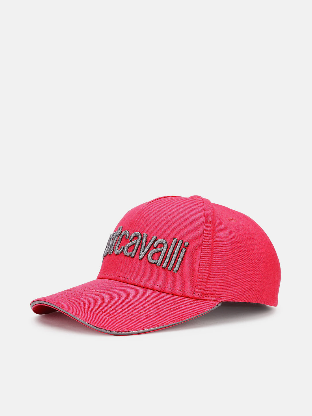 Just Cavalli Men Fuchsia Embroidered Baseball Caps