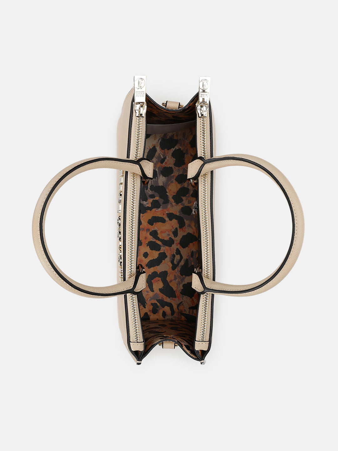 Just Cavalli Women Beige Solid Handheld Bags