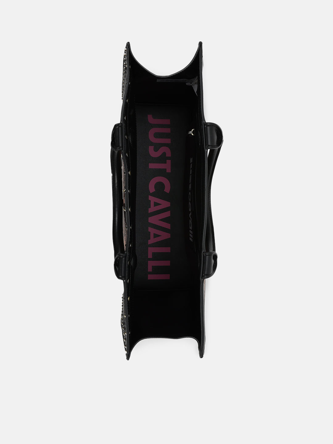 Just Cavalli Women Brown Printed Tote Bags