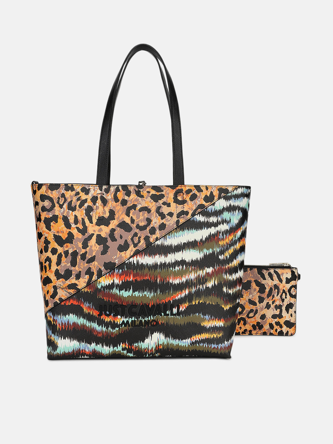 Just Cavalli Women Multi Printed Tote Bags