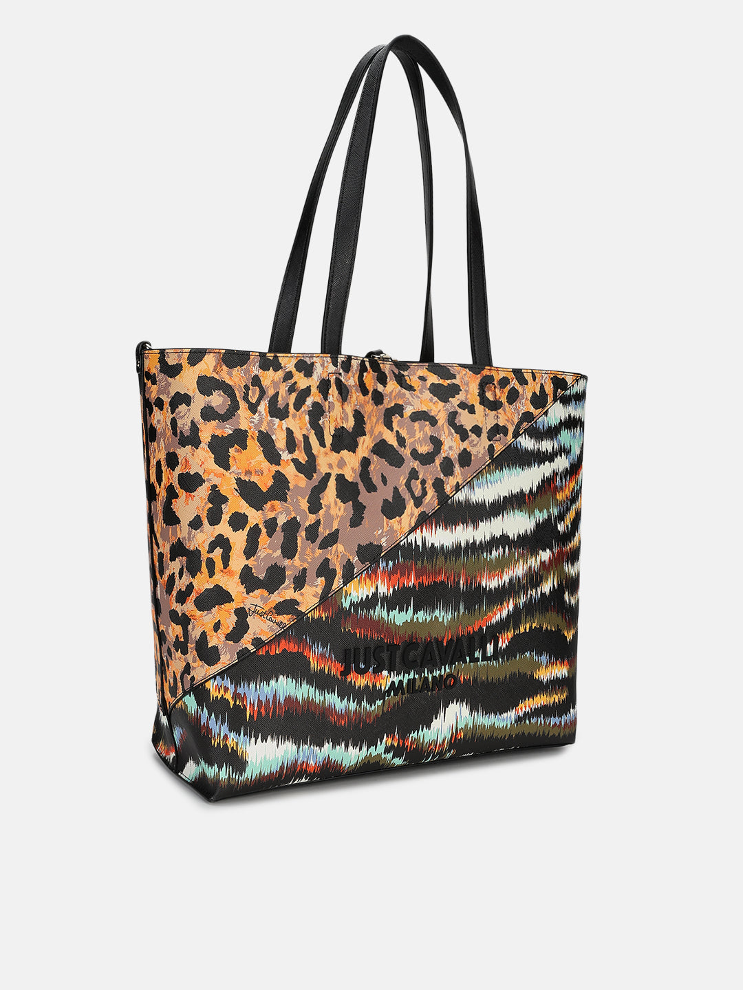 Just Cavalli Women Multi Printed Tote Bags