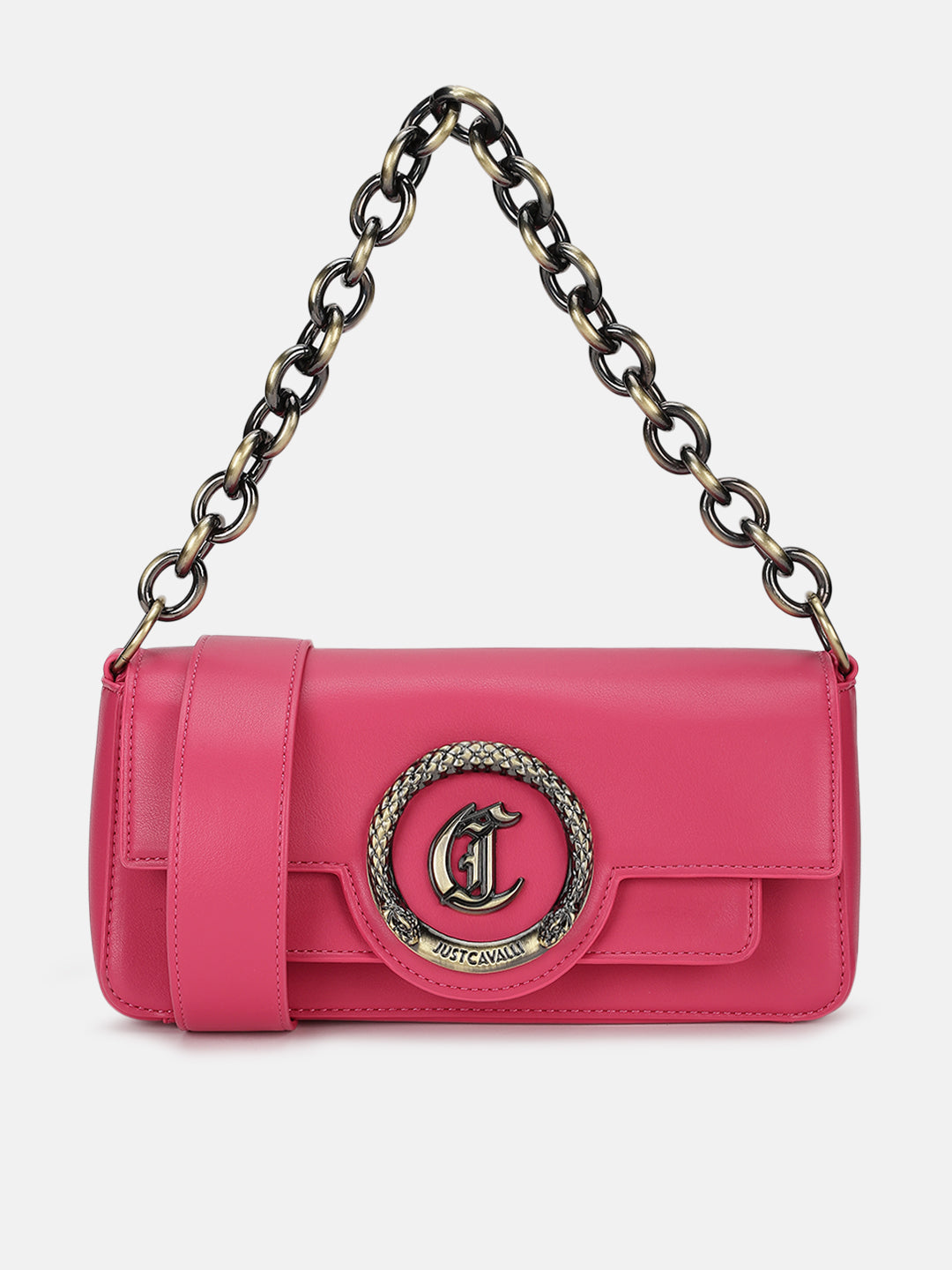 Just Cavalli Women Pink Solid Sling Bags