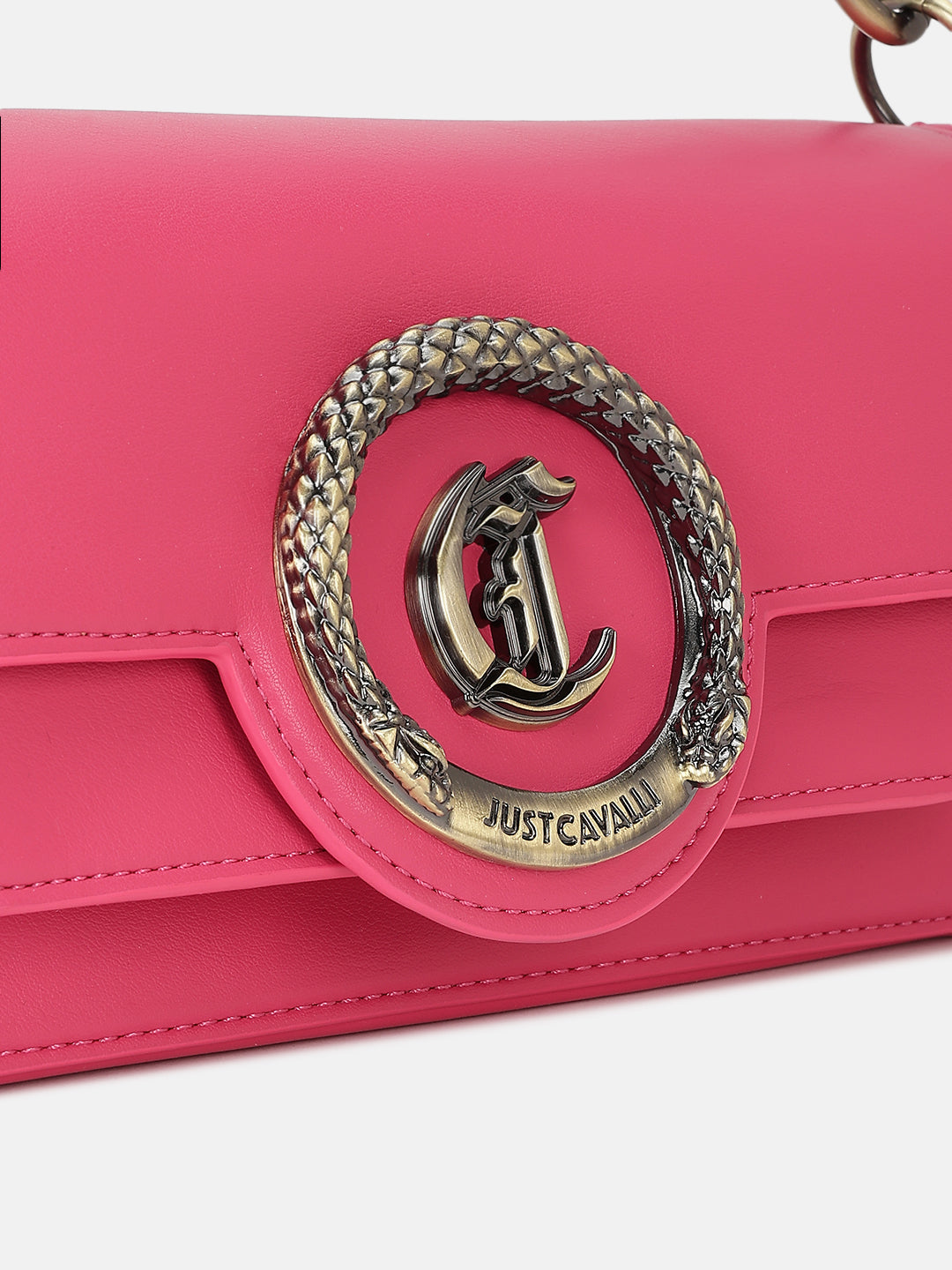 Just Cavalli Women Pink Solid Sling Bags