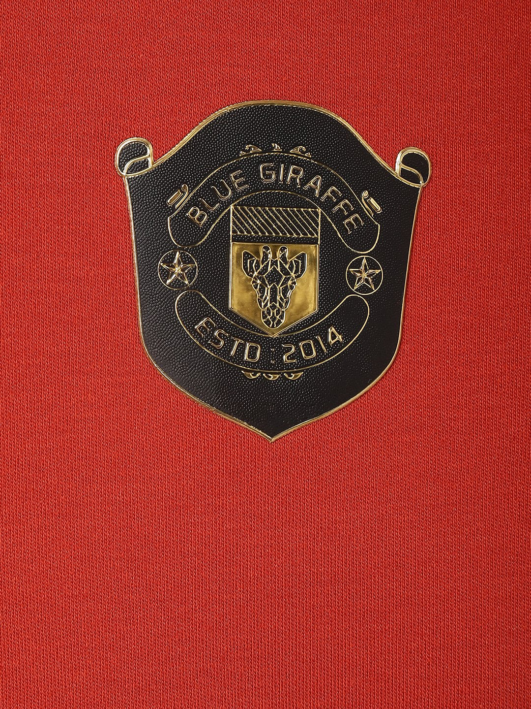 Blue Giraffe Boys Red Solid Polo Collar Short Sleeves Tshirt