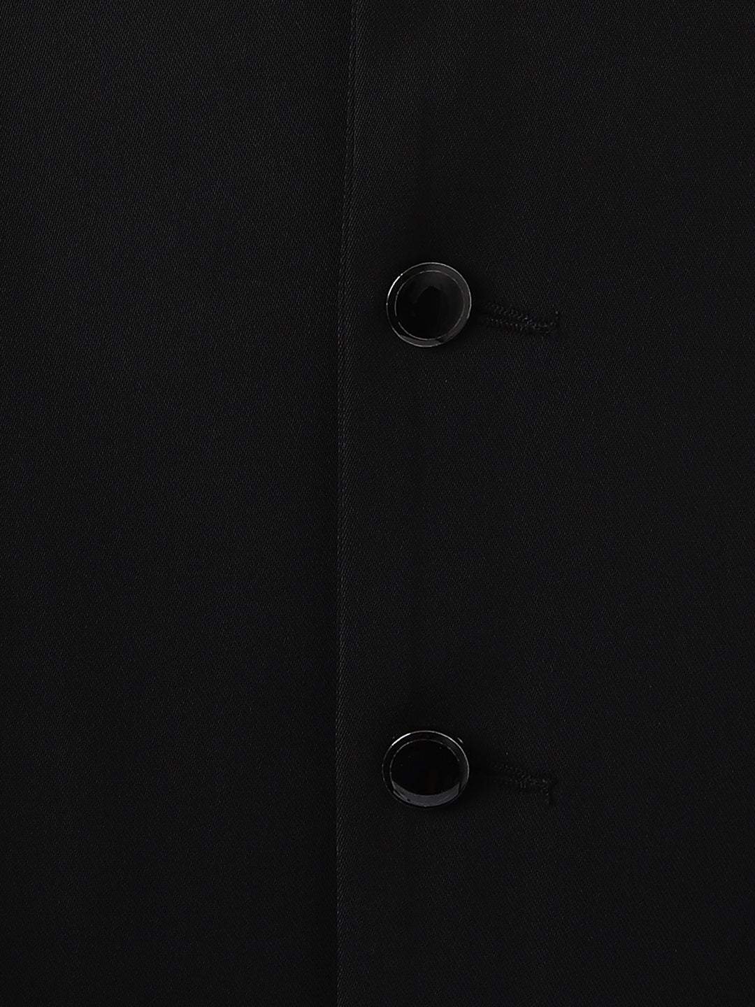 Blue Giraffe Boys Black Embellished Mandarin Collar Shirt-Full, Nehru Jacket-Sleeveless 3 Pcs Bandi Set