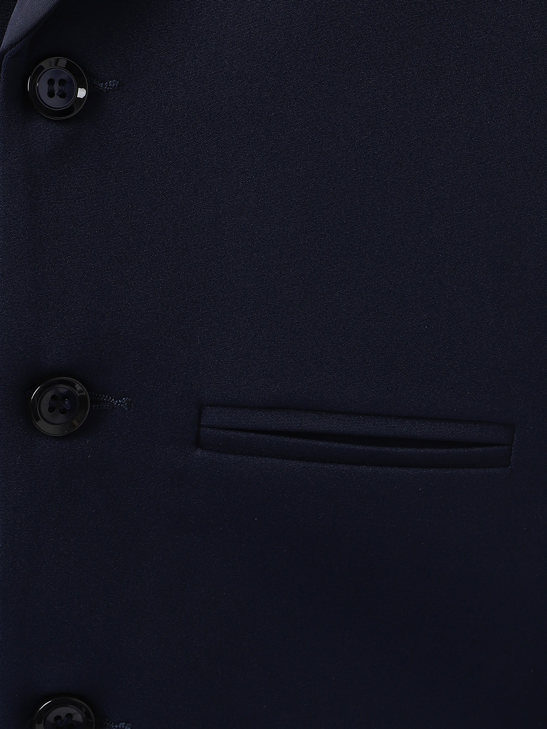 Blue Giraffe Boys Blue Solid Waistcoat: Shawl Collar, Shirt- Spread Collar Waistcoat: Sleeveless, Shirt- Full Sleeves Waist Coat Set