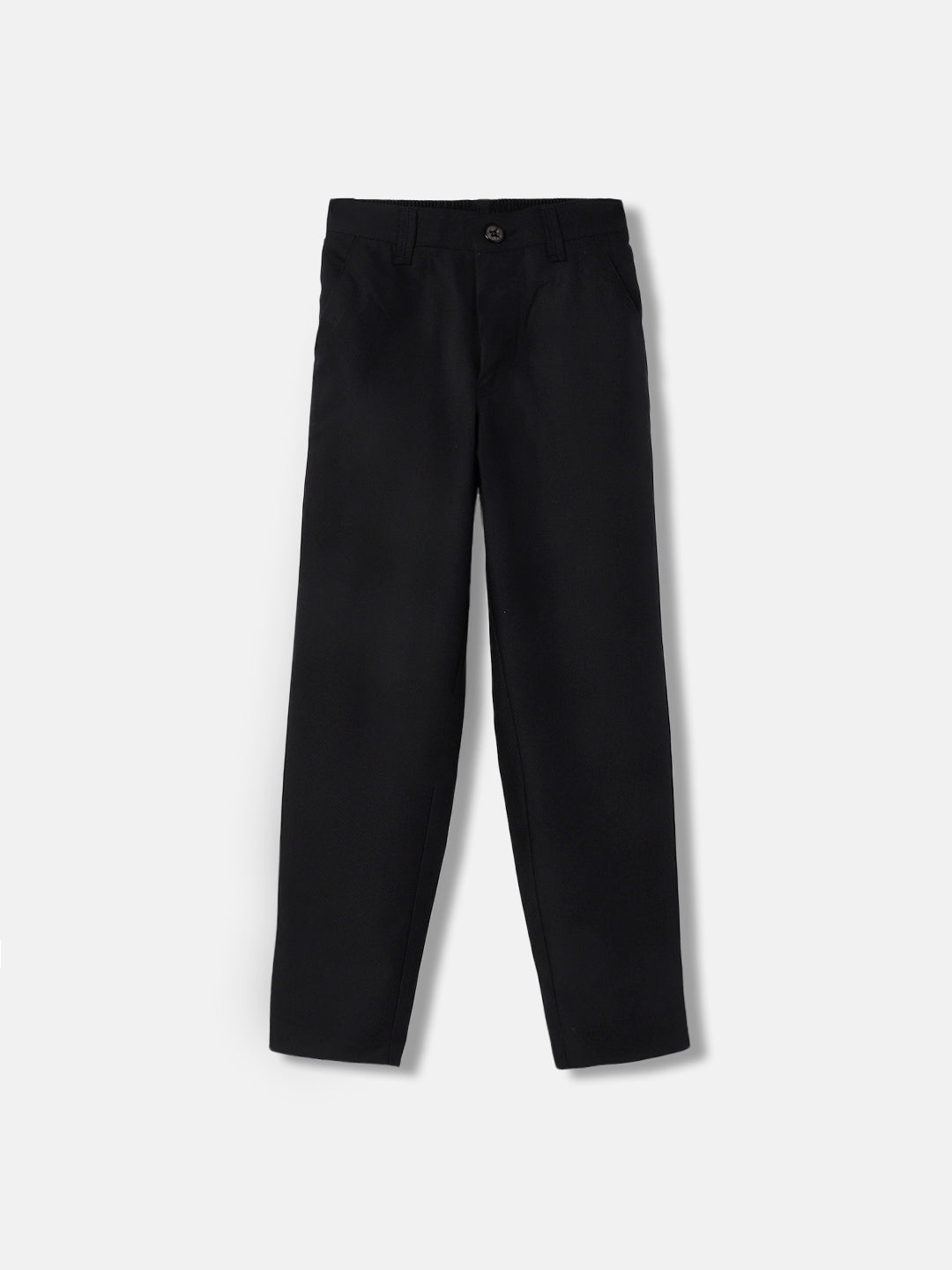 Blue Giraffe Boys Black Textured Spread Collar Full Sleeves Waist Coat Set