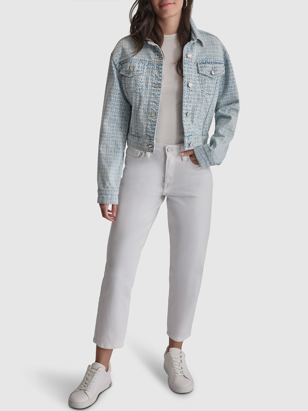 DKNY jeans butterfly print studs sweat 【公式通販】