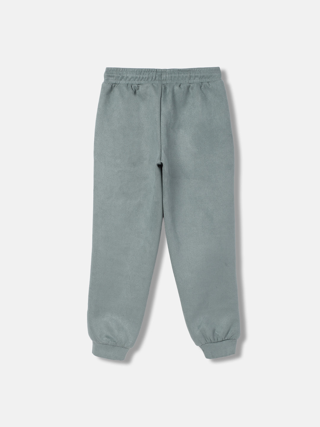 Elle Girls Green Solid Relaxed Fit Joggers Style Sweatpant