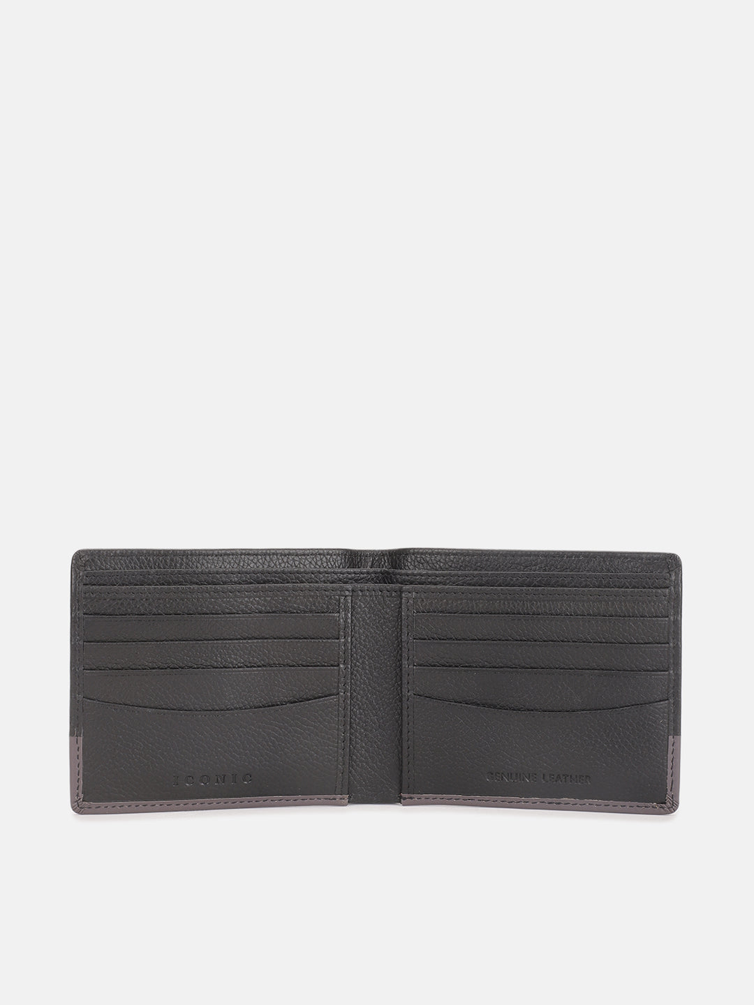 Shop Iconic Men Black Textured BiFold Wallet Online Iconic India