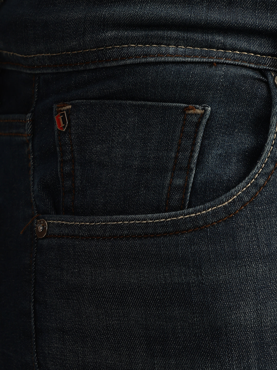 Iconic Men Blue Solid Skinny Fit Mid-Rise Jeans