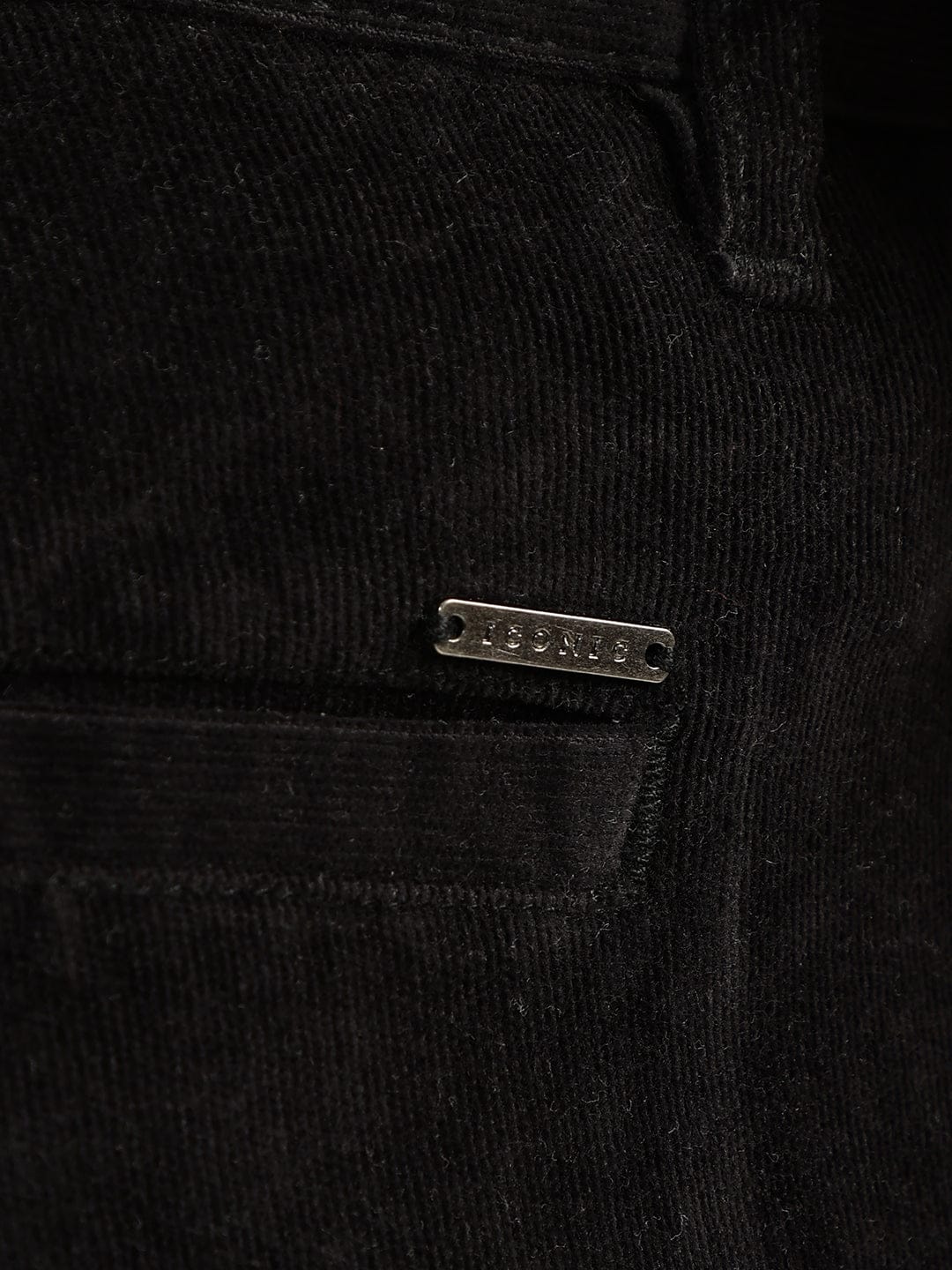 Iconic Men Black Slim Fit Solid Trouser