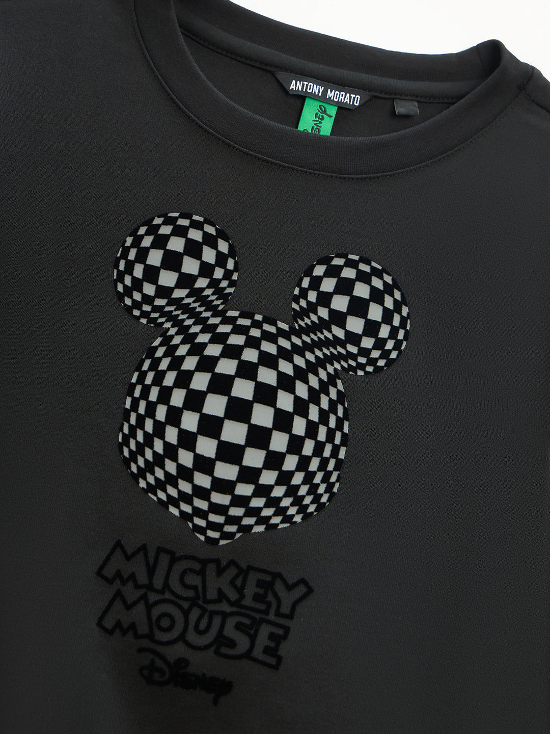 Antony Morato Boys Black Printed Round Neck Full Sleeves Sweatshirt