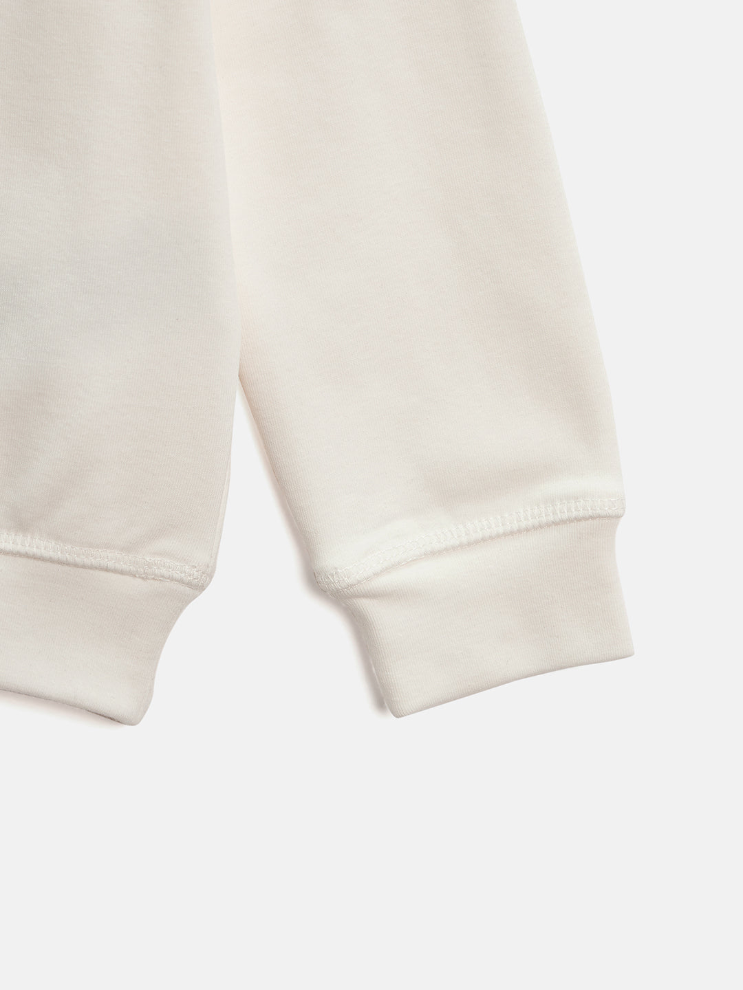Antony Morato Boys White Printed Round Neck Full Sleeves Sweatshirt