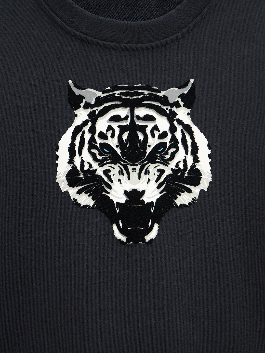 Antony Morato Boys Navy Blue Printed Round Neck Full Sleeves Sweatshirt