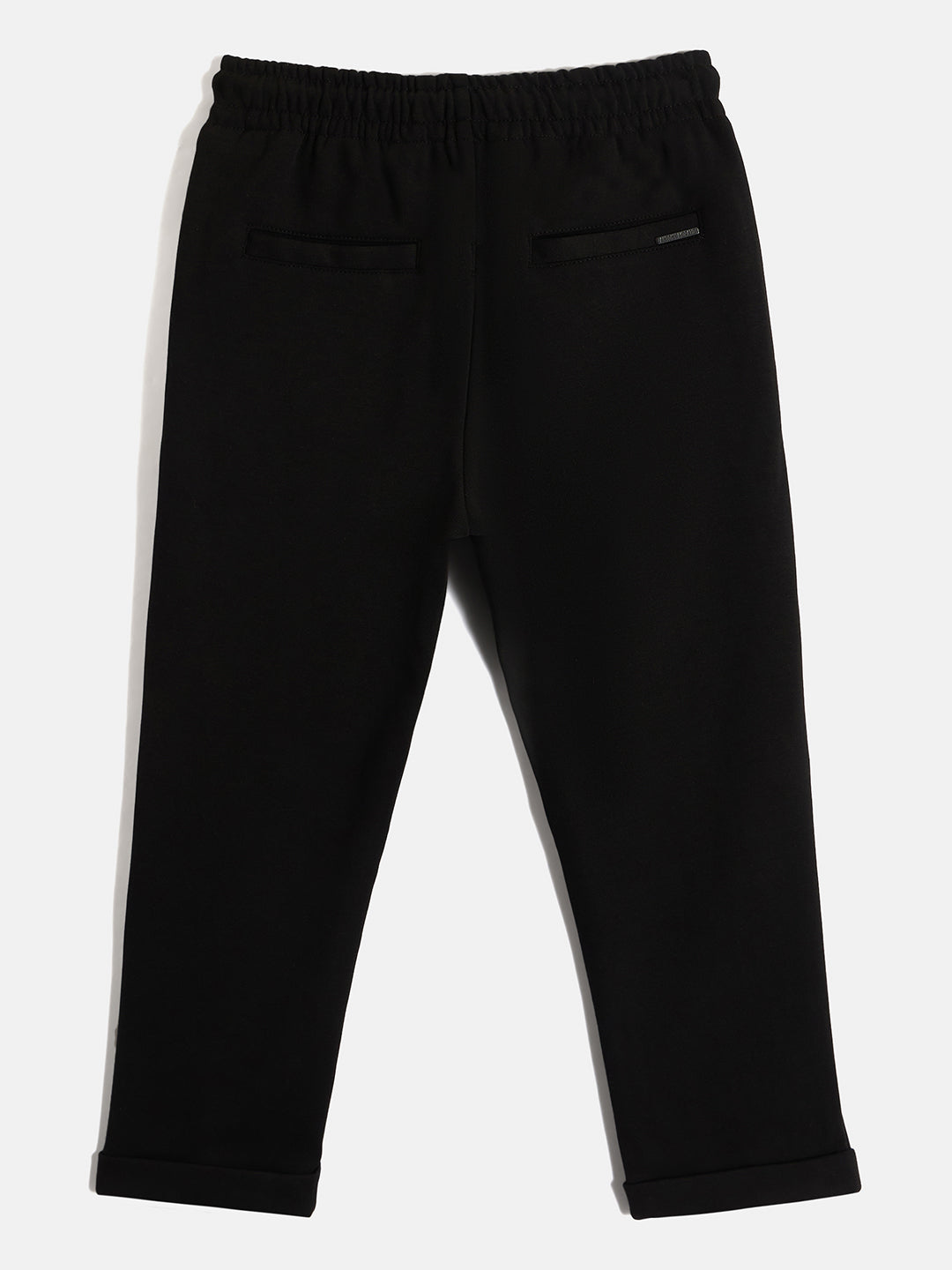 Antony Morato Boys Black Solid Slim Fit Sweatpant