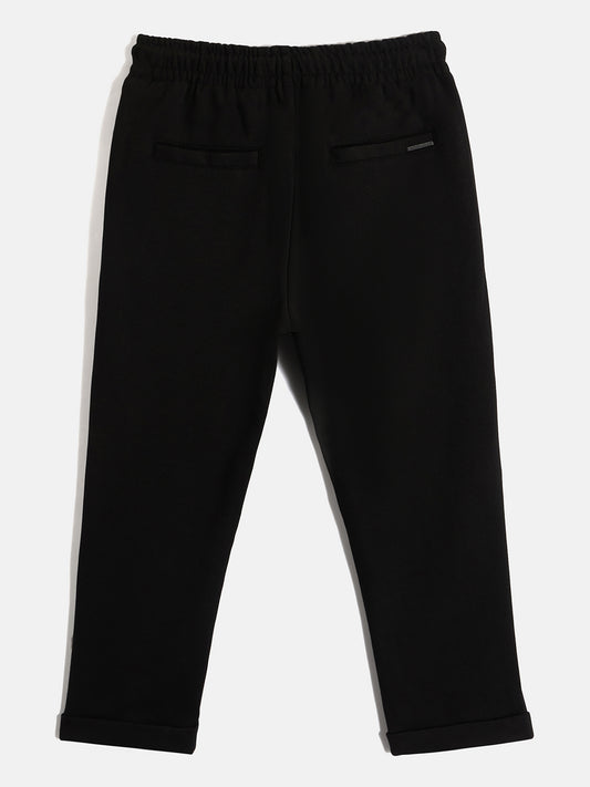Antony Morato Boys Black Solid Slim Fit Sweatpant