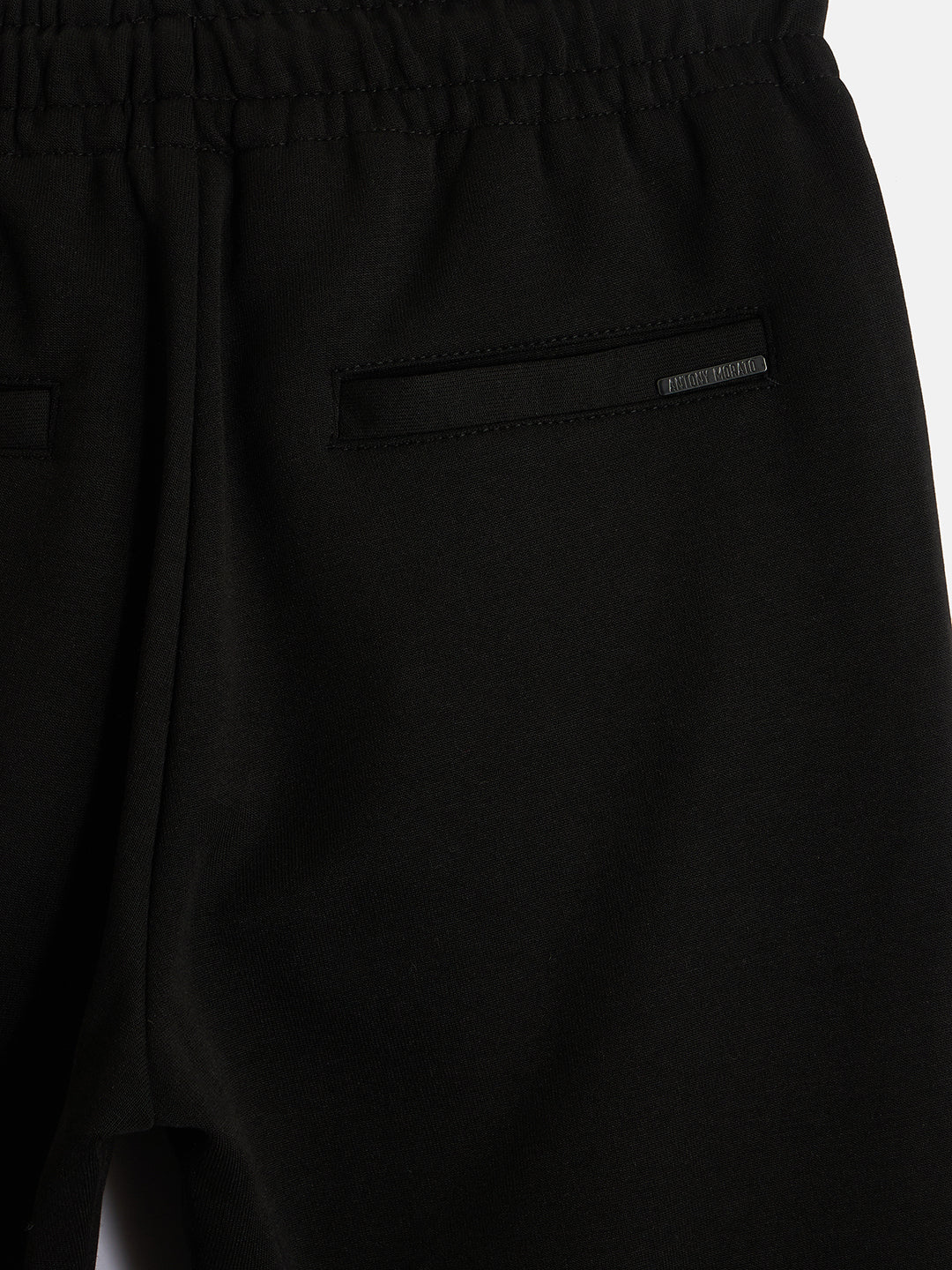 Antony Morato Boys Black Solid Slim Fit Sweatpant