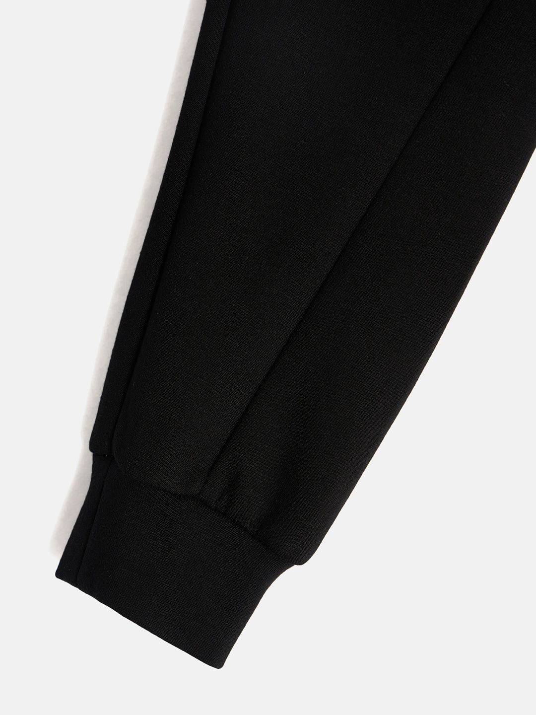 Antony Morato Boys Black Solid Regular Fit Joggers Style Sweatpant
