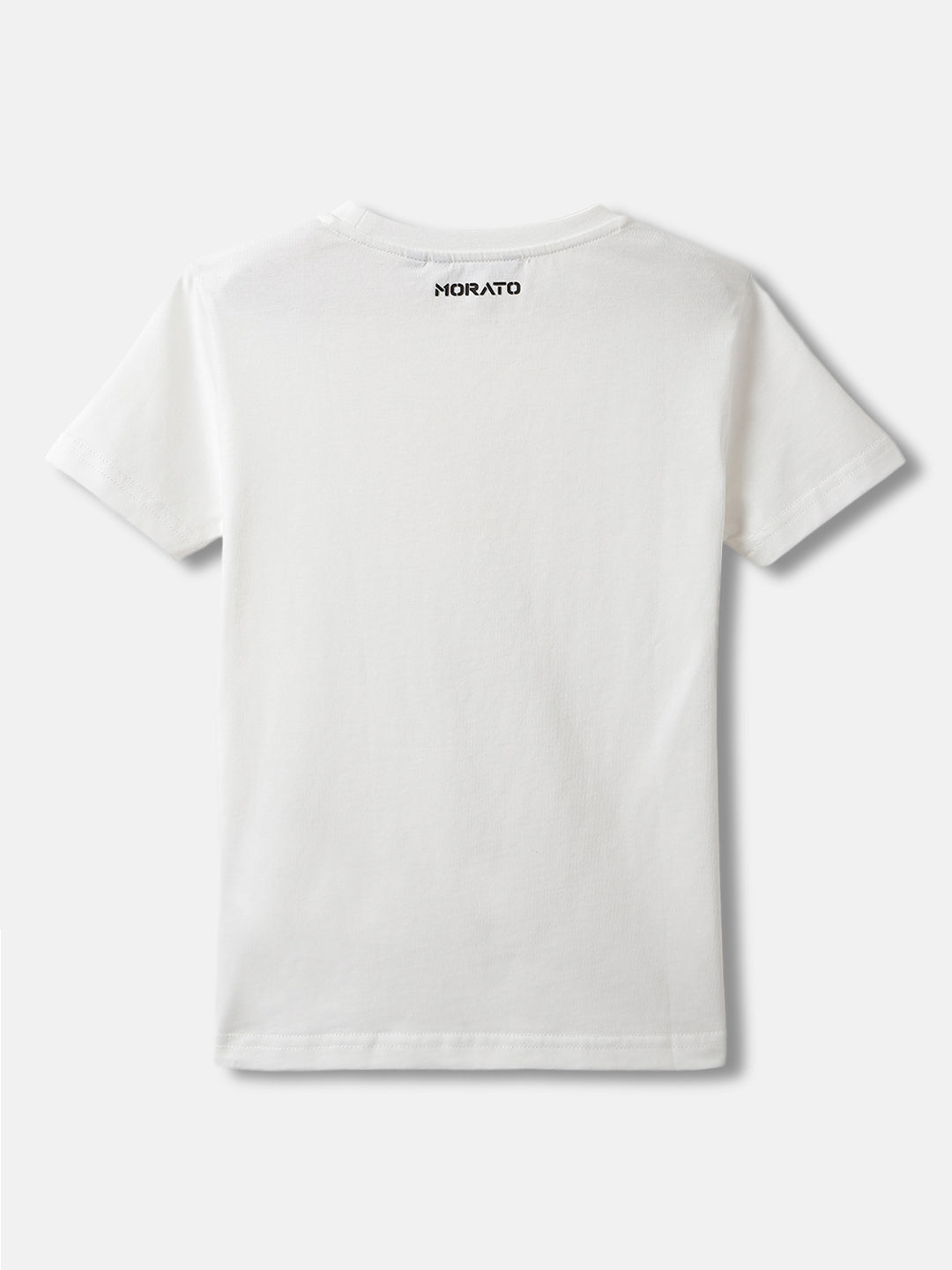 Antony Morato Boys White Printed Round Neck Short Sleeves Tshirt
