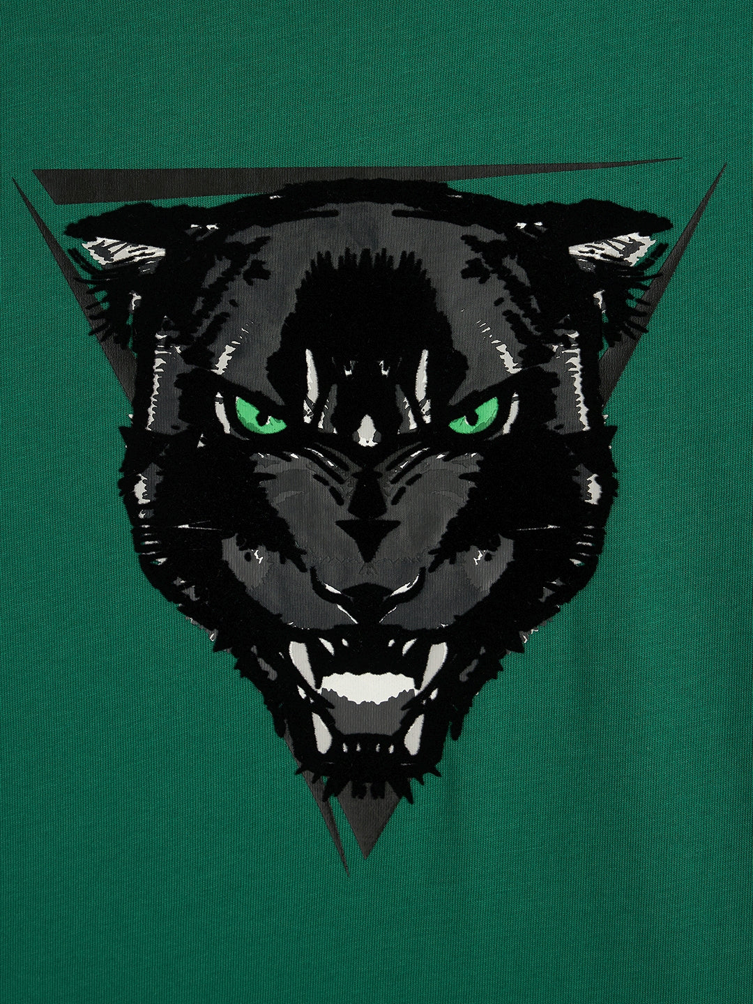 Antony Morato Boys Green Printed Round Neck Short Sleeves Tshirt