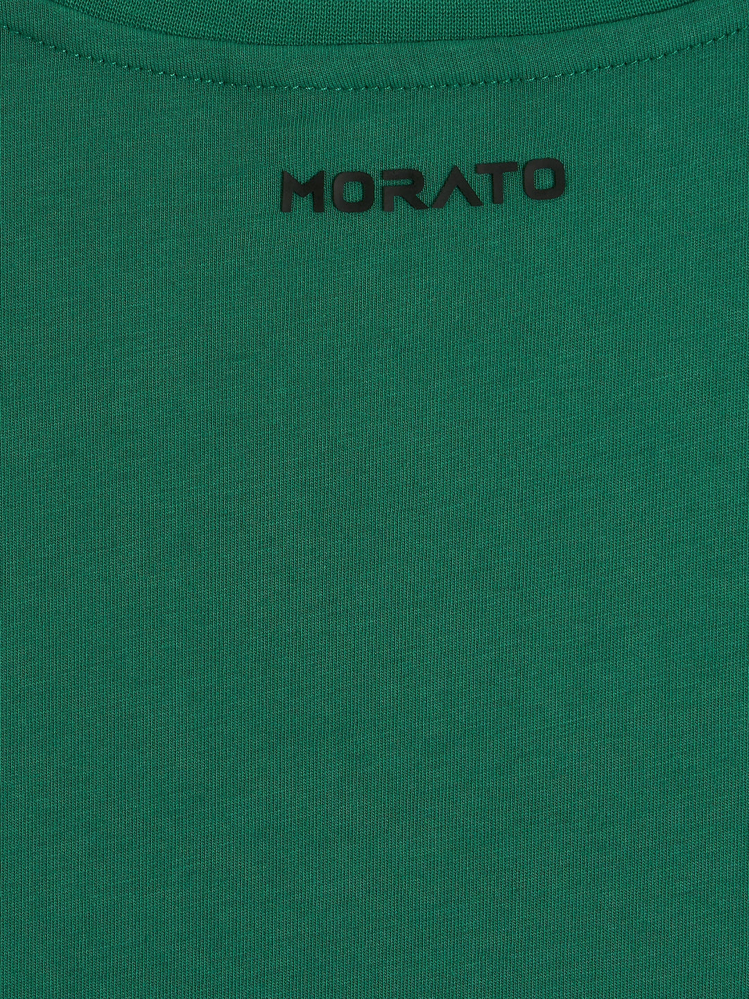 Antony Morato Boys Green Printed Round Neck Short Sleeves Tshirt