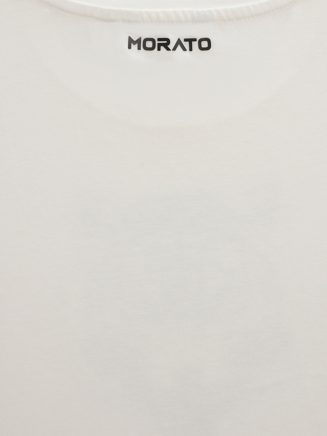 Antony Morato Boys White Printed Round Neck Short Sleeves Tshirt