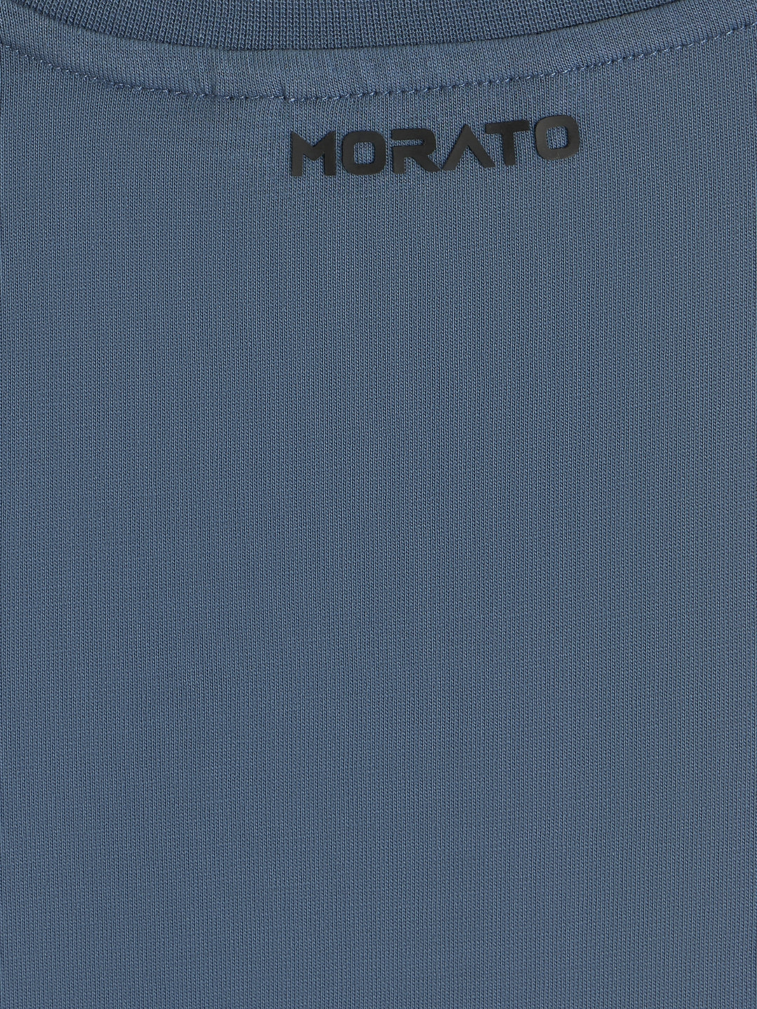 Antony Morato Boys Blue Printed Round Neck Short Sleeves Tshirt