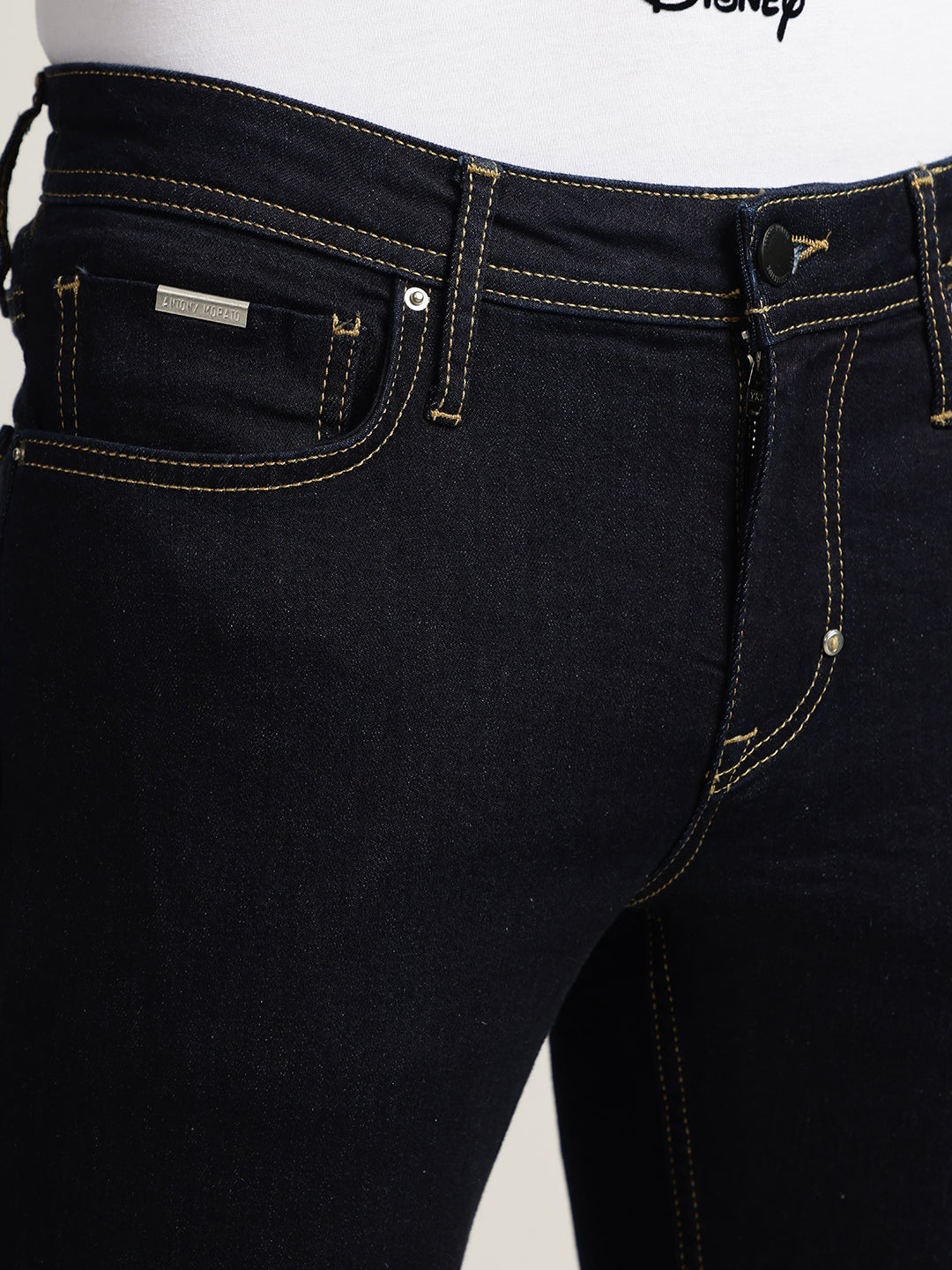 Antony Morato Men Solid Mid-Rise Jeans