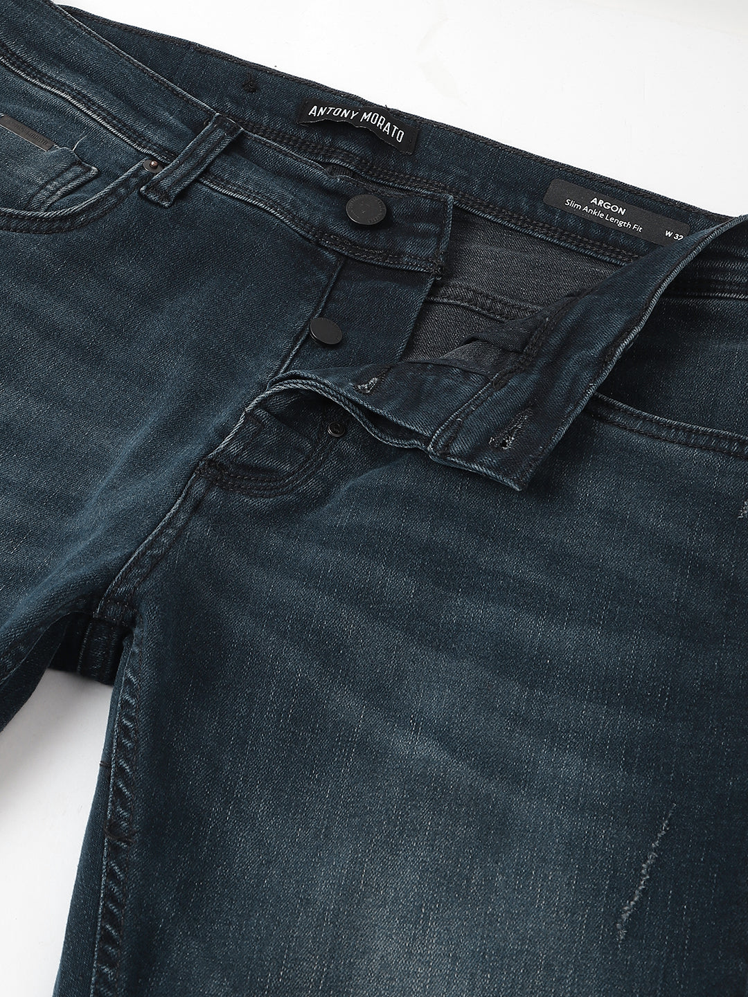 Antony Morato Men Washed Mid-Rise Jeans