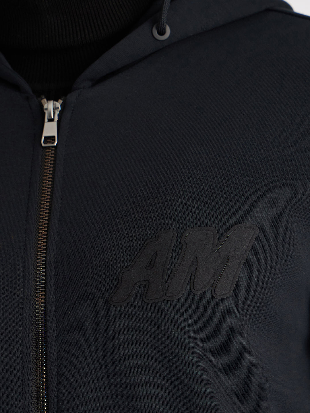 Antony Morato Men Blue Color-Blocked Hooded Full Sleeves Sweatshirt