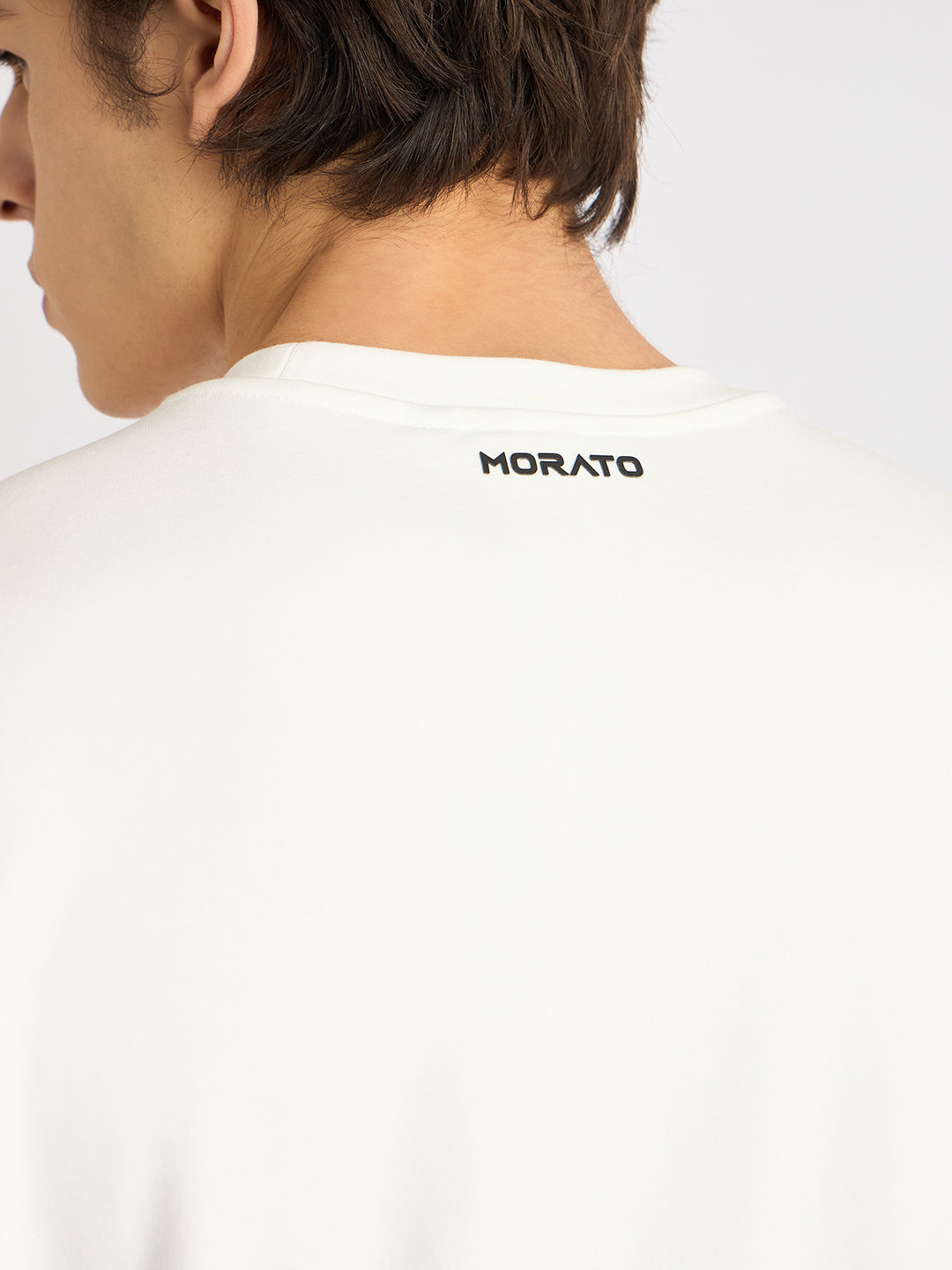 Antony Morato Men Cream Printed Round Neck Full Sleeves Sweatshirt