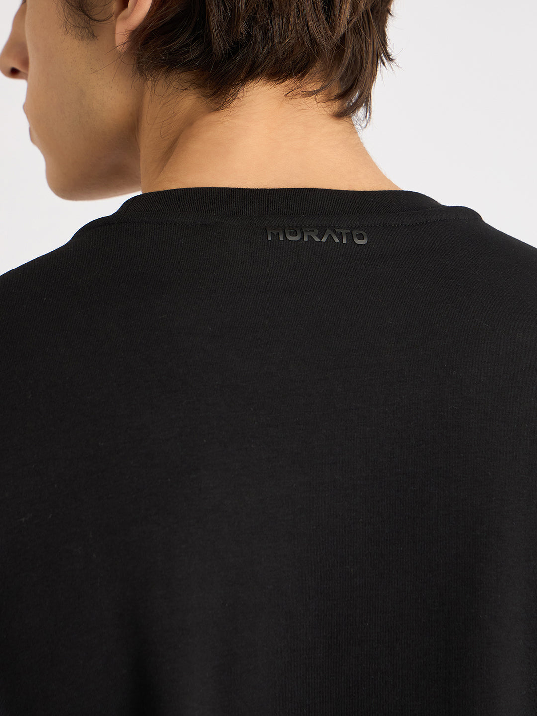 Antony Morato Men Black Printed Round Neck Full Sleeves Sweatshirt