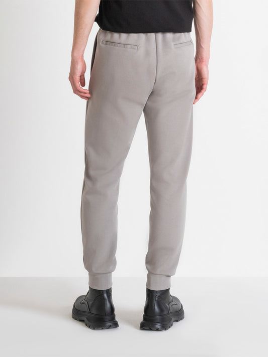 Antony Morato Men Grey Solid Carrot Fit Mid-Rise Jogger Style Track Pants