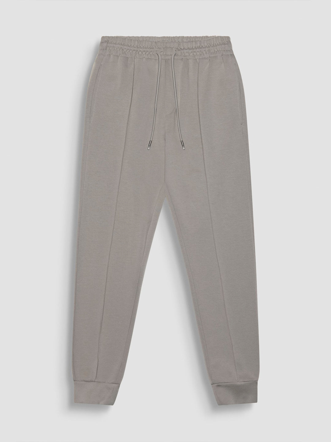Antony Morato Men Grey Solid Carrot Fit Mid-Rise Jogger Style Track Pants