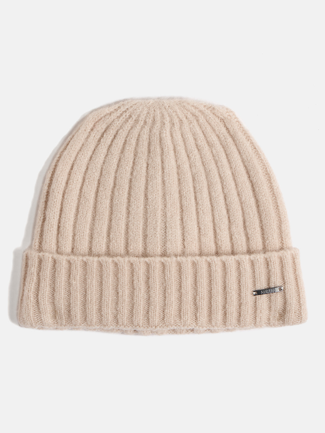 Antony Morato Men Beige Solid Beanie Caps