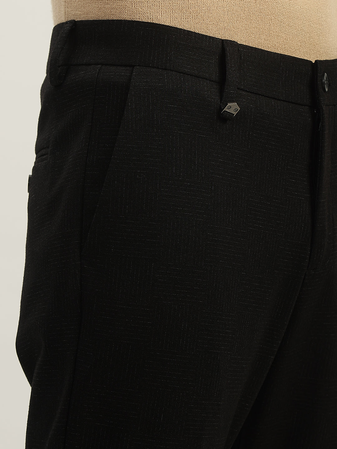 Antony Morato Men Solid Mid-Rise Flat-Front Trouser