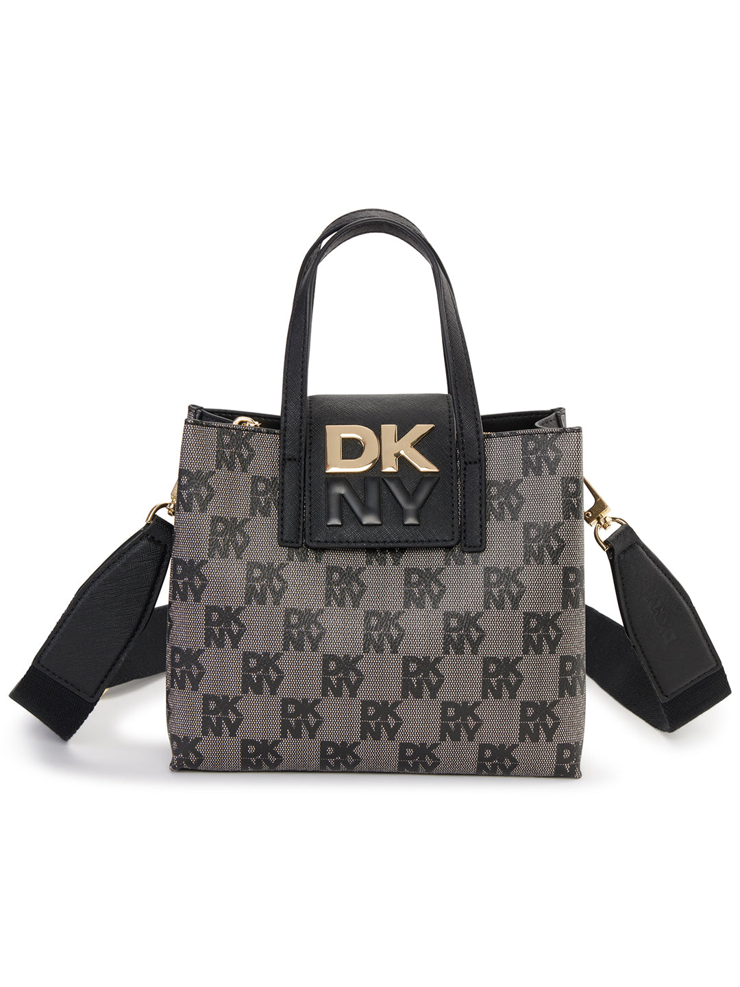 Dkny Women Black Printed Crossbody Bags