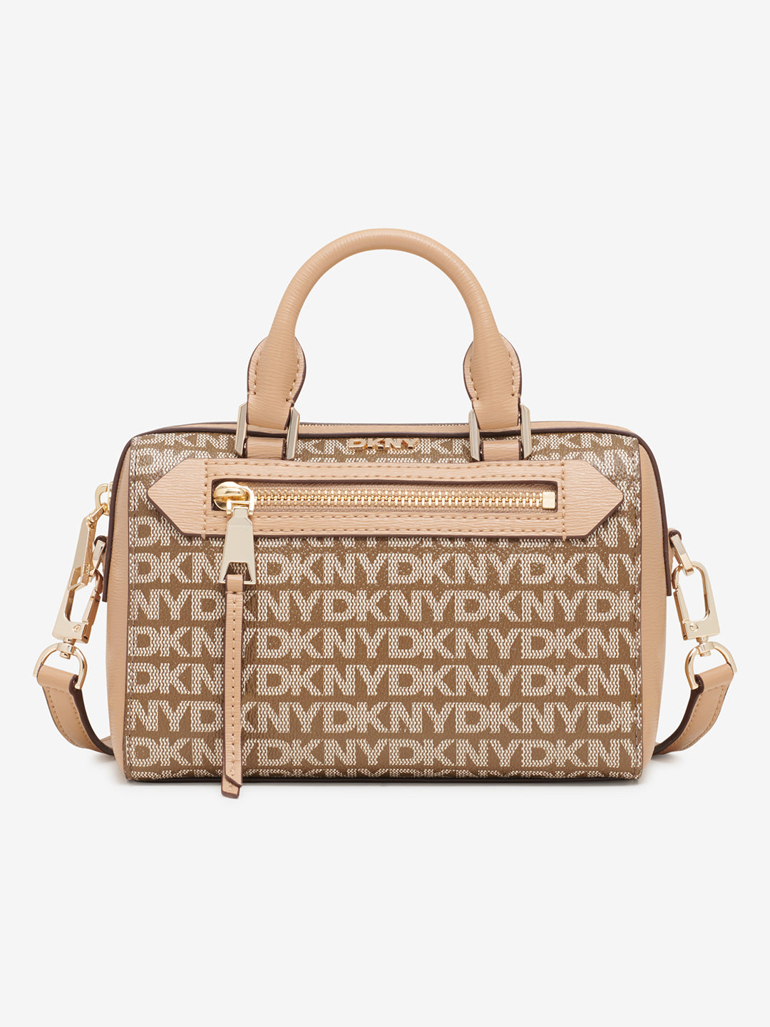 Dkny Women Brown Printed Handheld Bags