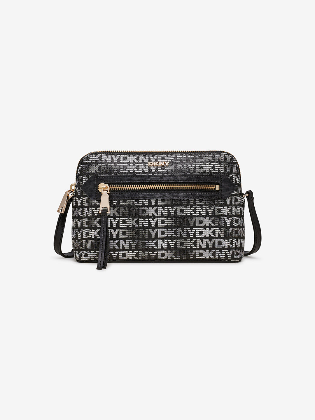 Dkny Women Black Printed Crossbody Bags