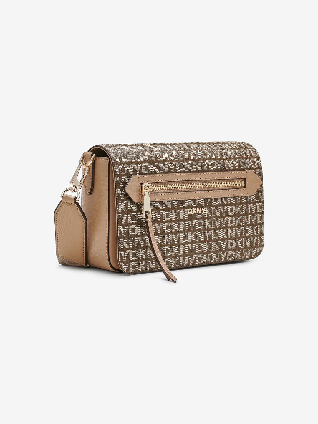 Dkny Women Brown Printed Crossbody Bags