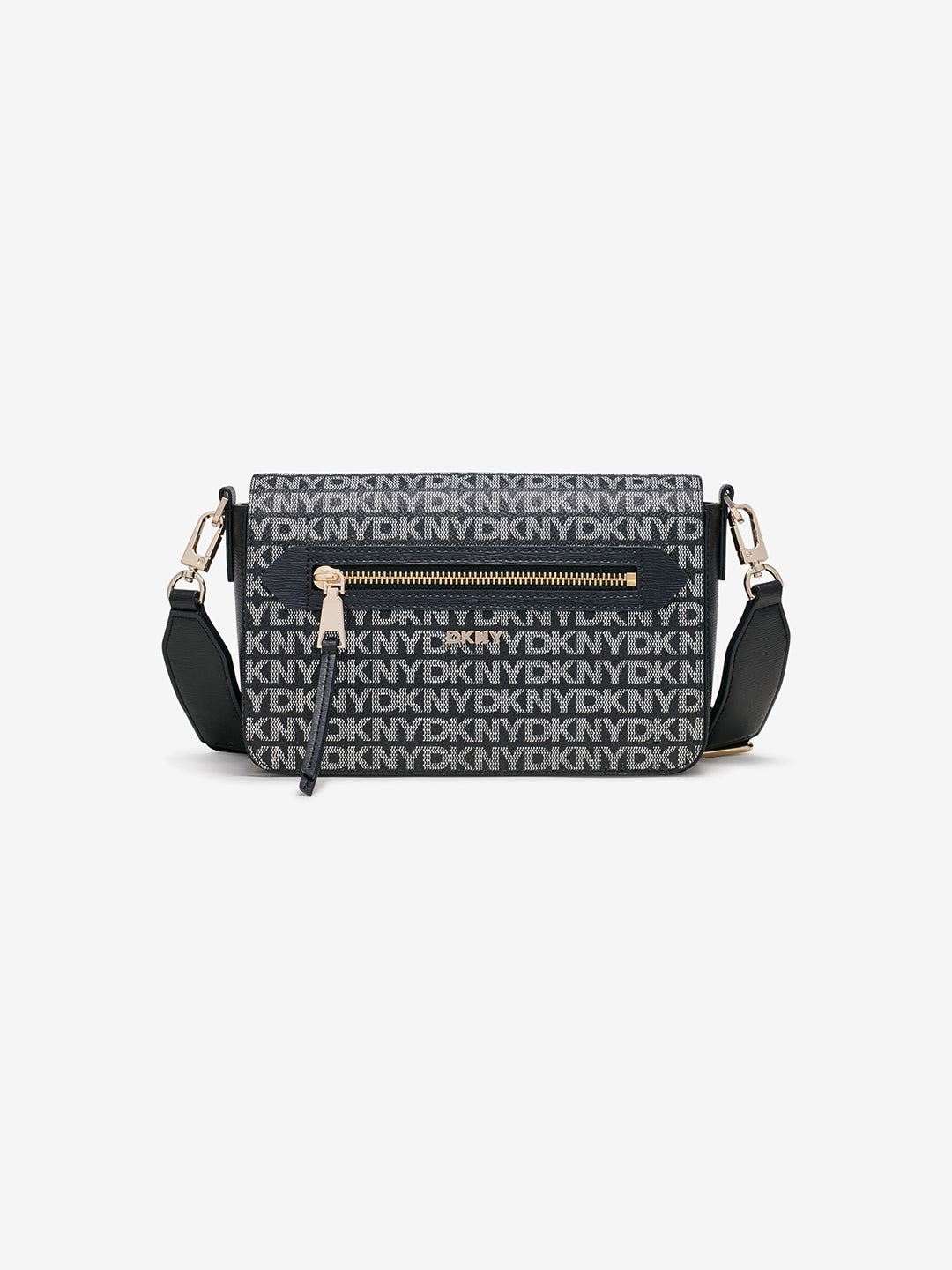 Dkny Women Black Printed Crossbody Bags