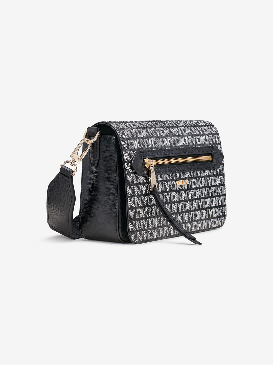 Dkny Women Black Printed Crossbody Bags