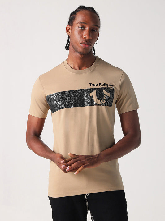 True Religion Men Printed Round Neck Short Sleeves T-Shirt
