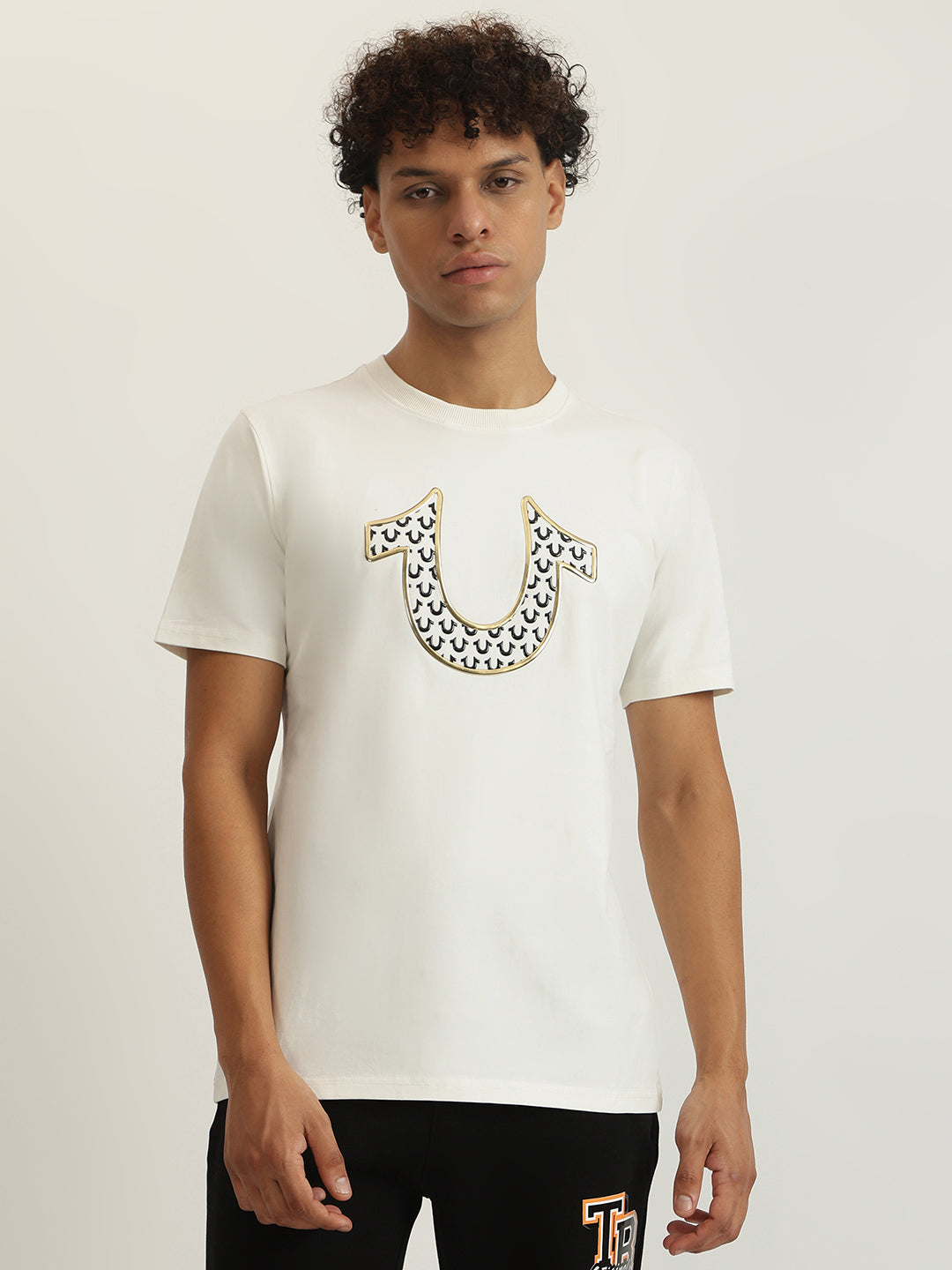 True Religion Men Printed Round Neck Short Sleeves T-Shirt