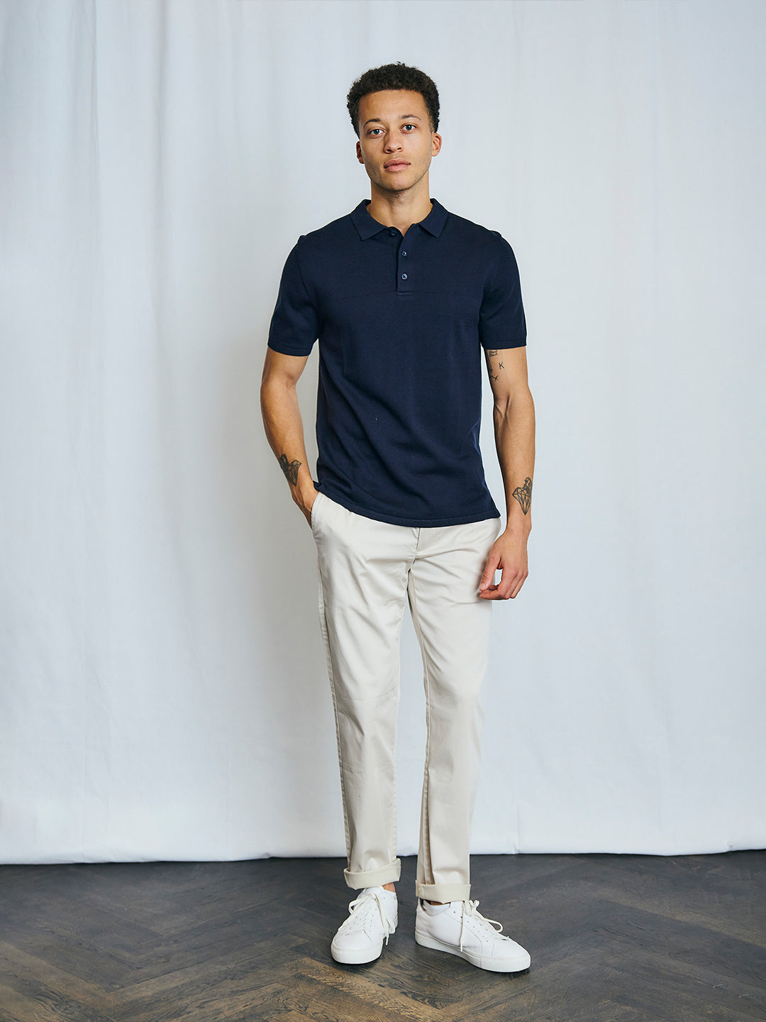 Bruun & Stengade Men Beige Regular Fit Solid Trouser